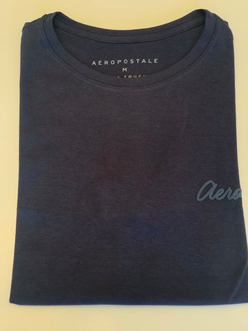 BLUSA FEM MC PIMA TOUCH AEROPOSTALE MARINHO