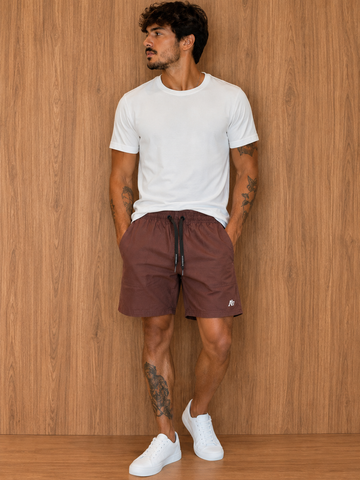 BERMUDA AGUA MAS AEROPOSTALE MARROM