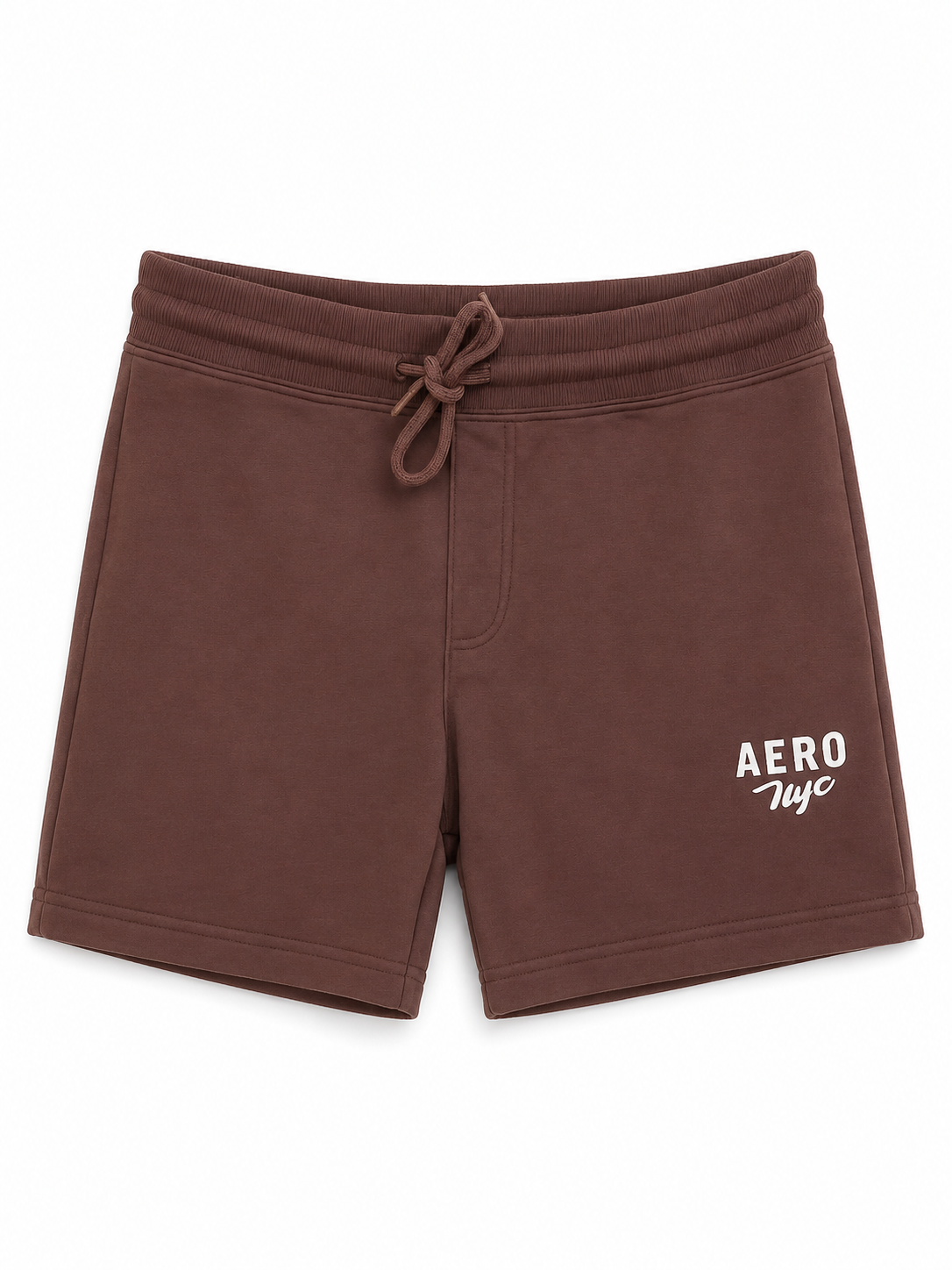 BERMUDA MAS MOLETOM AEROPOSTALE MARROM