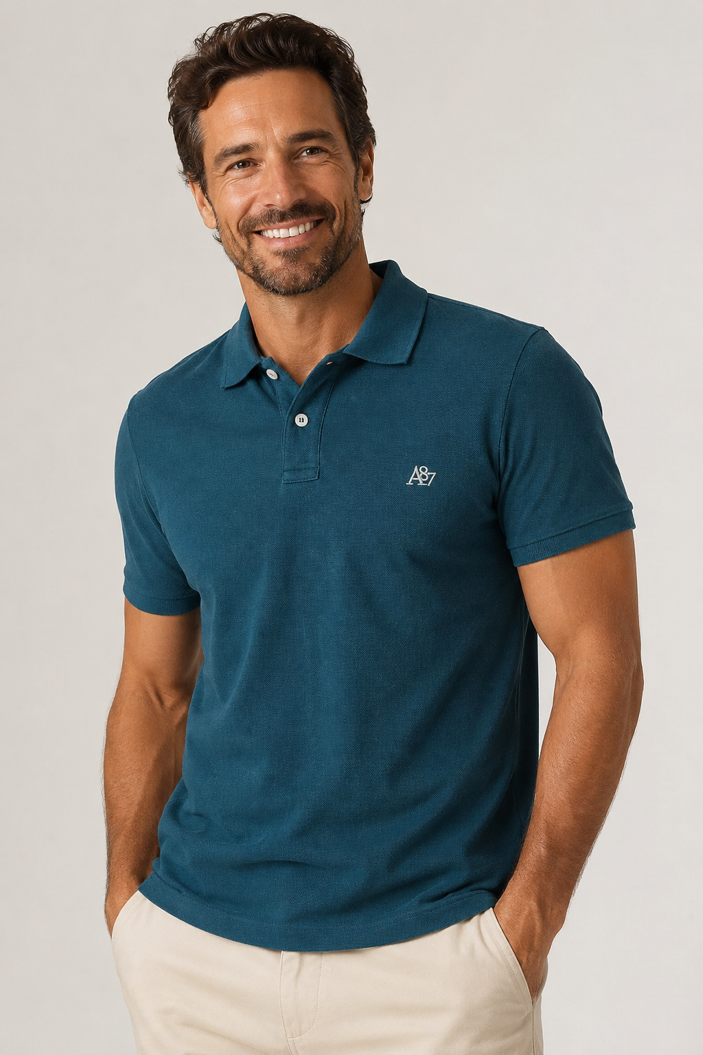 POLO MAS MC A87 AEROPOSTALE VERDE ESCURO