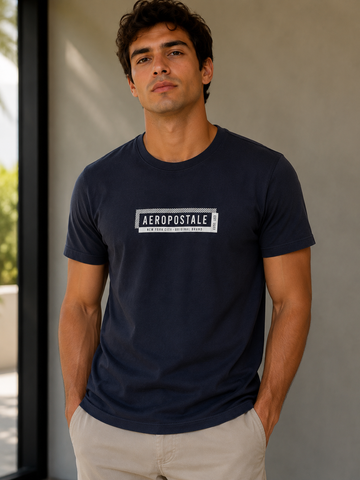 CAMISETA MAS MC SILKADA AEROPOSTALE PRETO