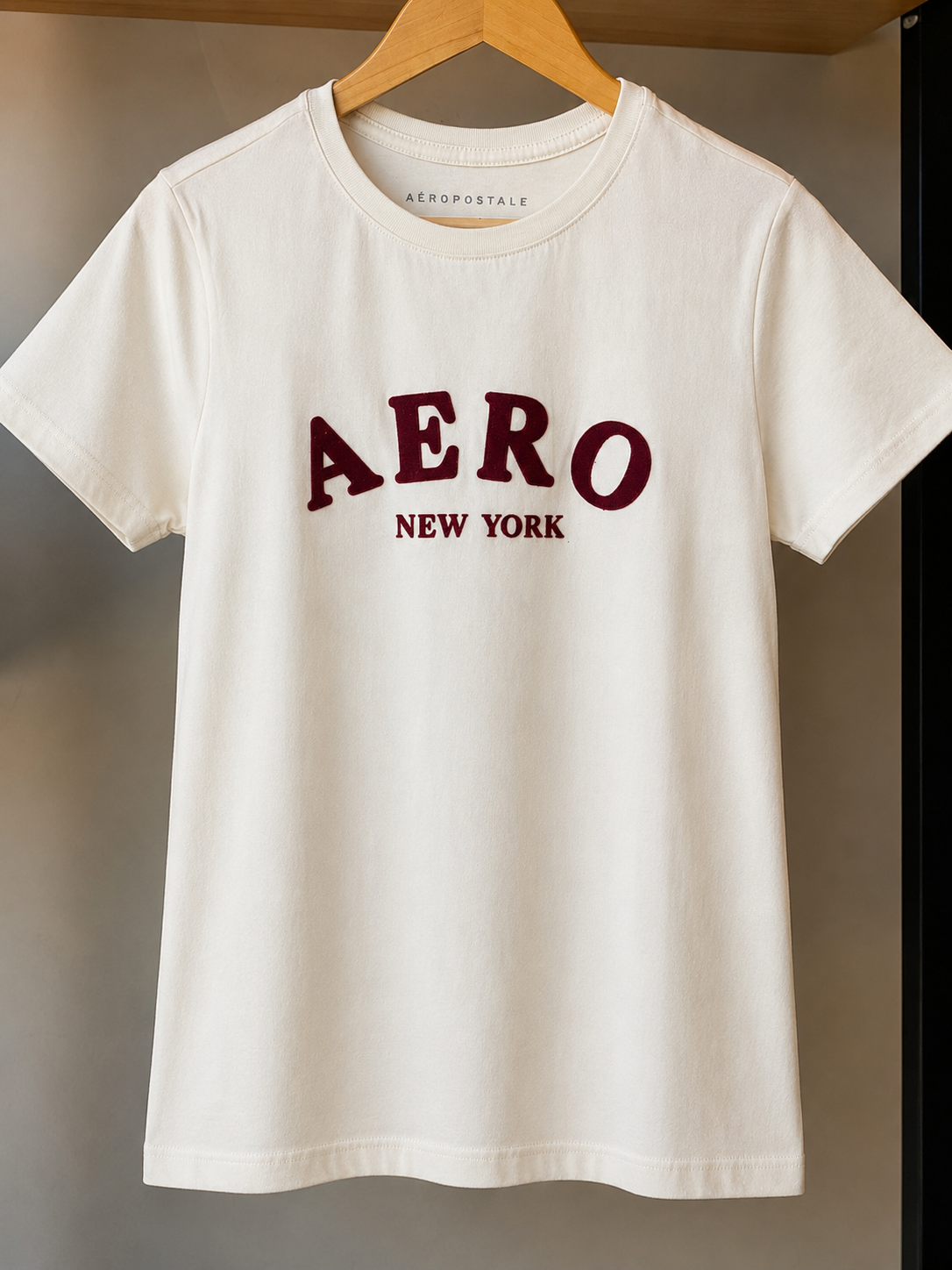 BLUSA FEM MC SILKADA AEROPOSTALE CREME