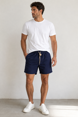 SHORT TACTEL MAS LISO C ELAST COLLOR MARINHO/KHAKI