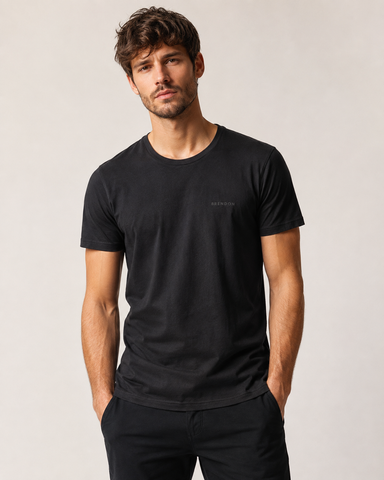 CAMISETA MC MAS COTTON BRENDON PRETO