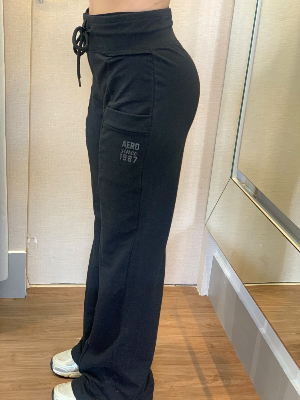 CALCA MOLETOM FEM NIGHT AEROPOSTALE PRETO