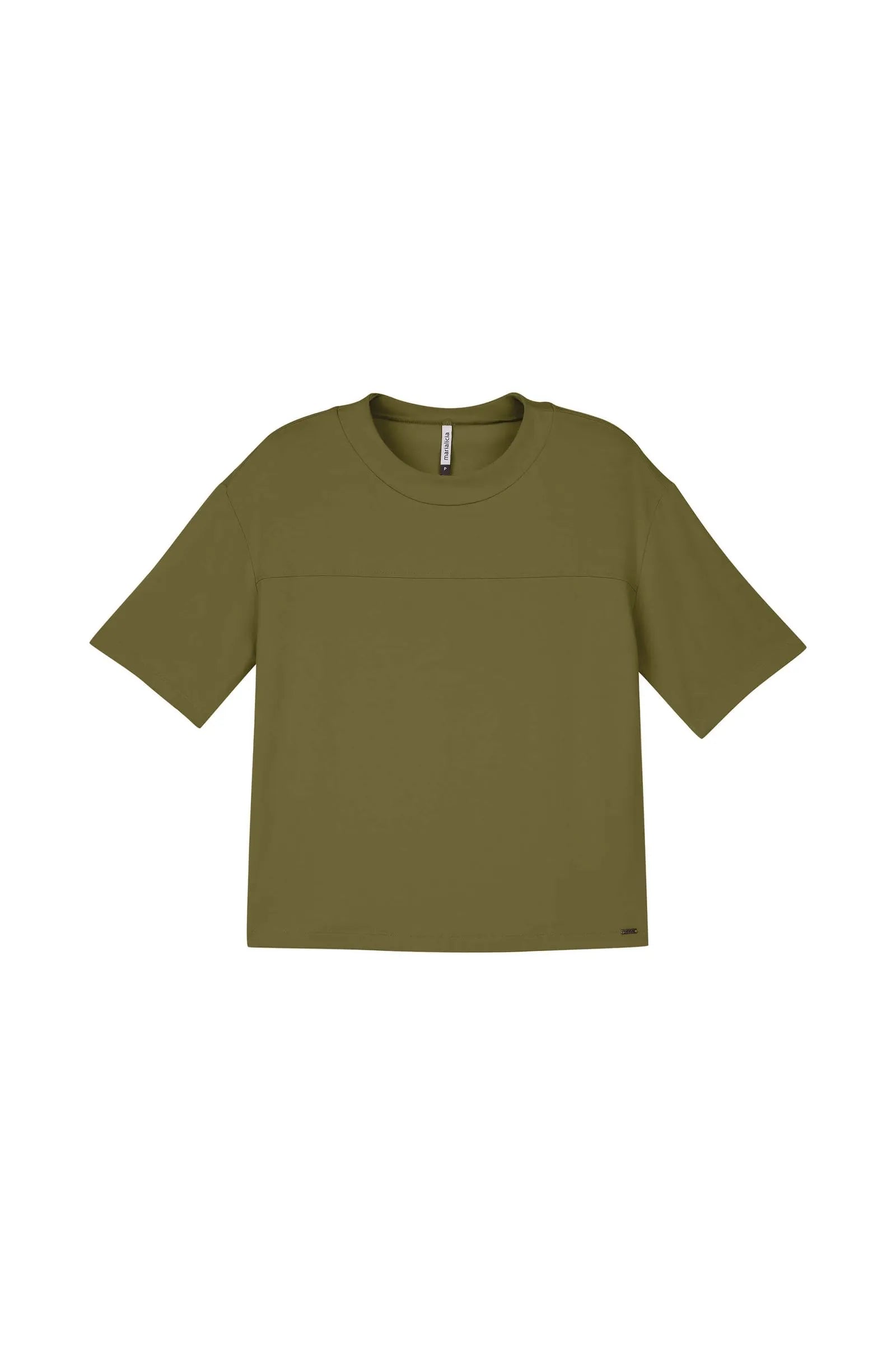 BLUSA FEM MC VISCOSE C ELAST MARIALICIA VERDE MUSGO