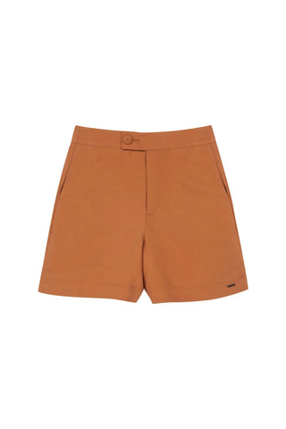 SHORTS FEM VISCOSE MARIALICIA CARAMELO