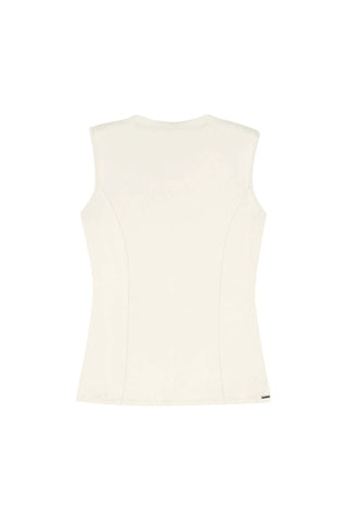 REGATA FEM EM MALHA TRICO DE VISCOSE OFF WHITE
