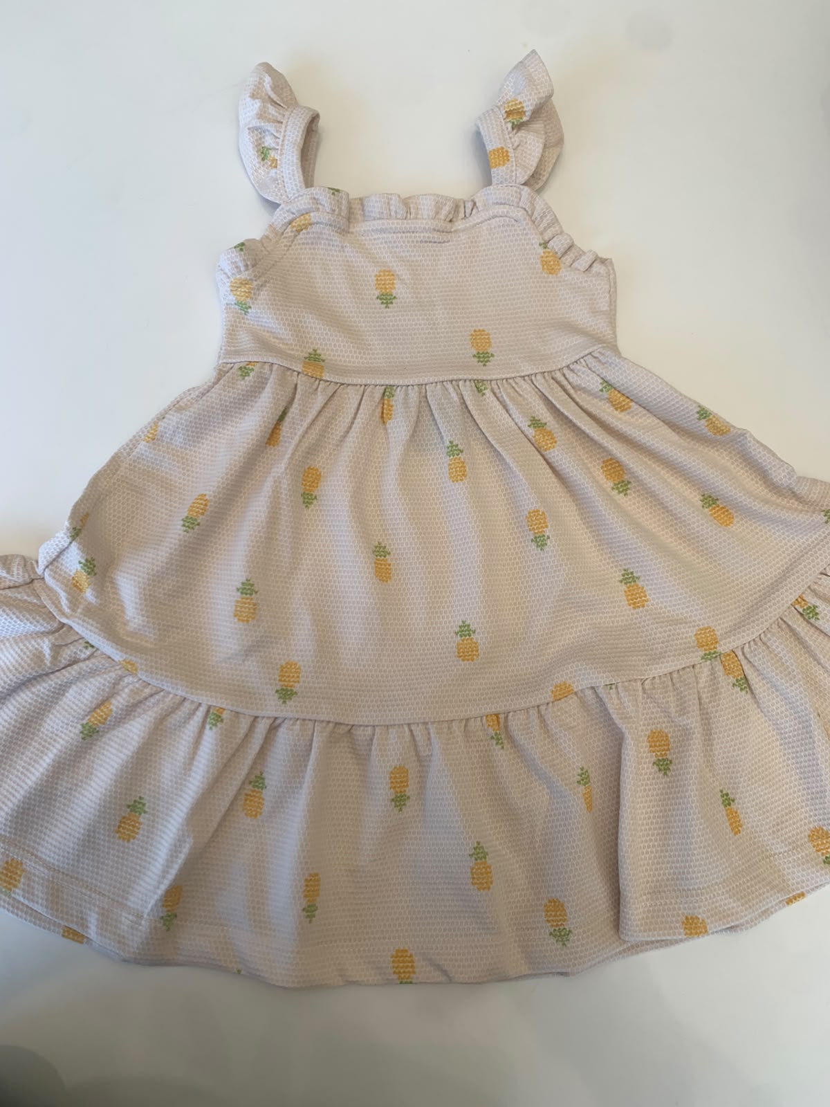 VESTIDO ALCA MALHA FAVO EST ABACAXI BEGE