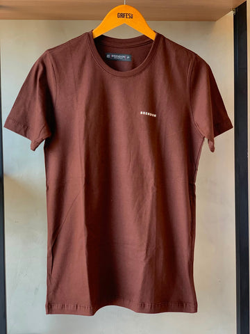 CAMISETA MC MAS 100 ALGODAO BRENDON MARROM