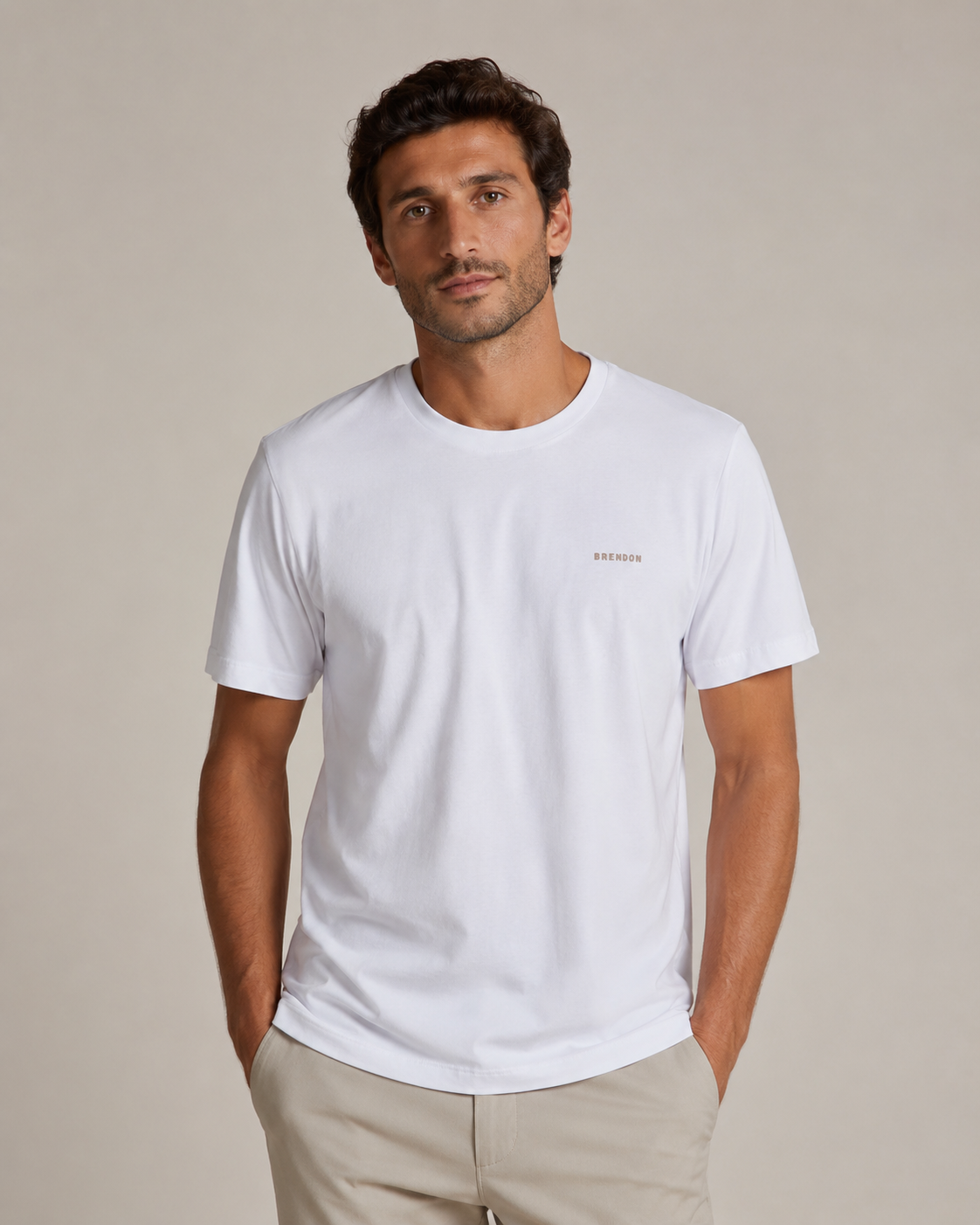 CAMISETA MC MAS COTTON BRENDON BRANCO