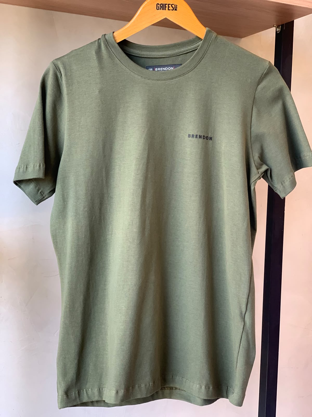 CAMISETA MC MAS COTTON BRENDON MILITAR