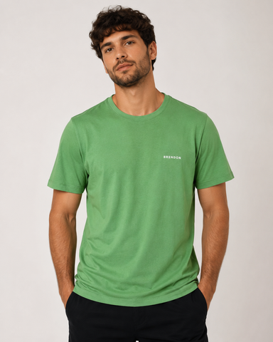 CAMISETA MC MAS COTTON BRENDON VERDE PISTACHE