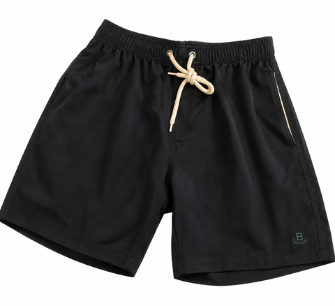 SHORT TACTEL MAS LISO C ELAST COLLOR PRETO/KHAKI