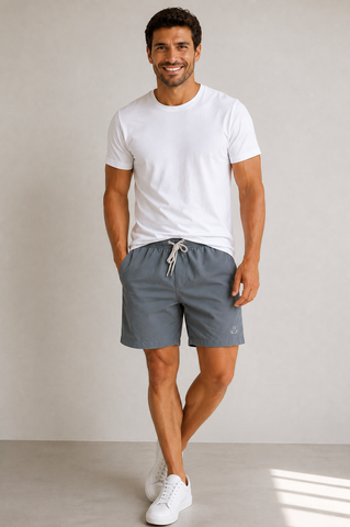 SHORT TACTEL MAS LISO C ELAST COLLOR CHUMBO/CINZA