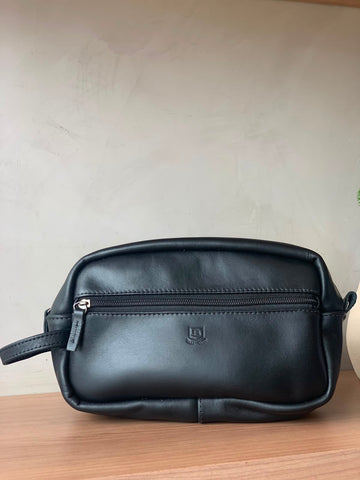 NECESSAIRE COURO BRENDON PRETO