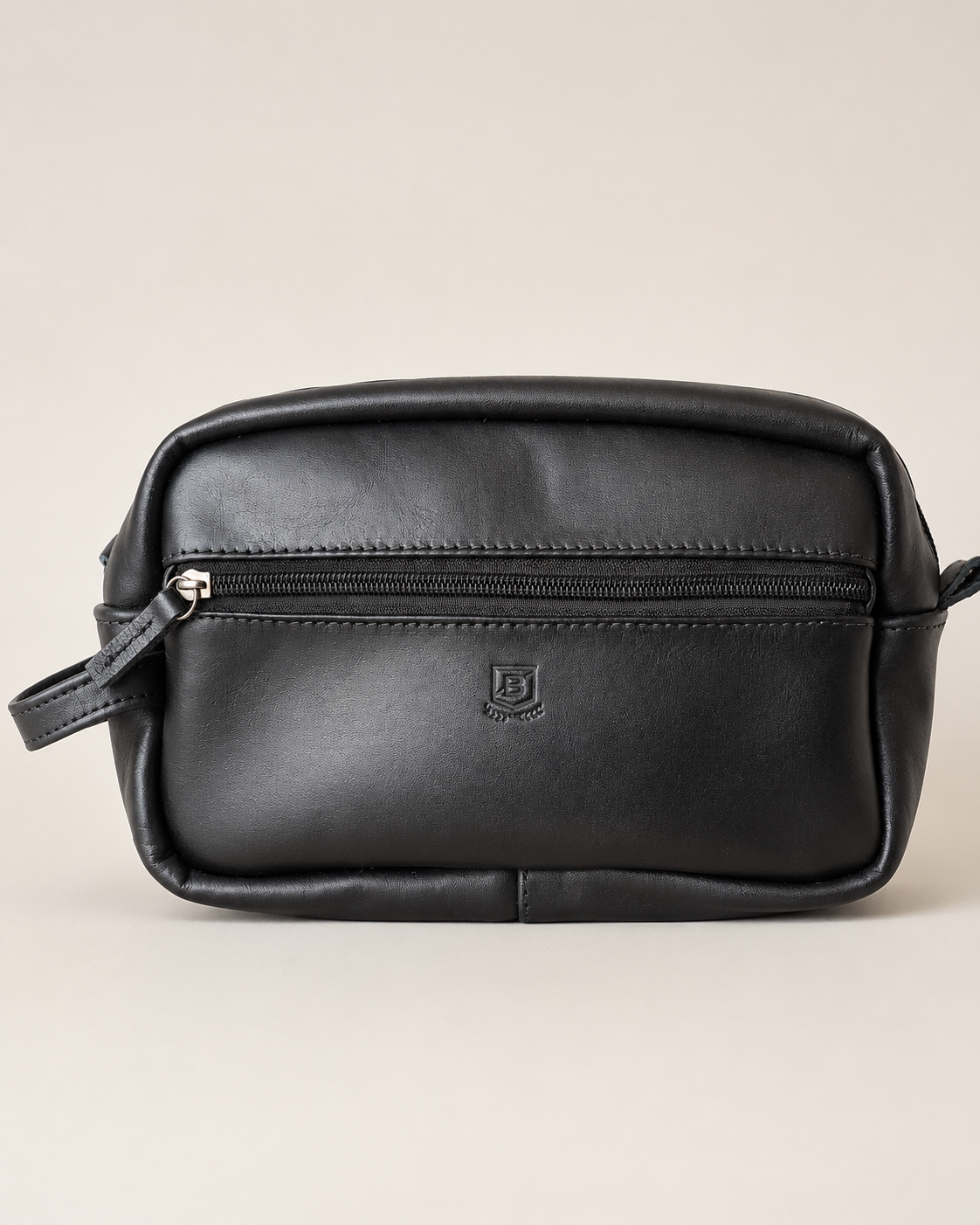 NECESSAIRE COURO BRENDON PRETO