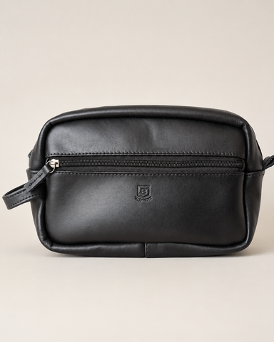 NECESSAIRE COURO BRENDON PRETO