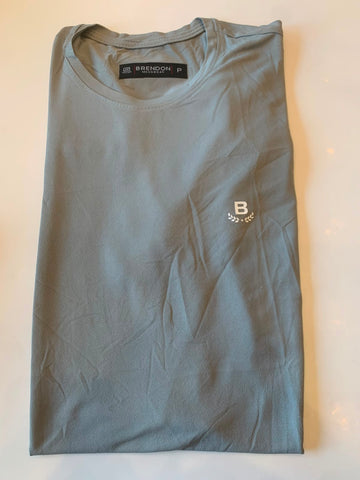CAMISETA DRY FIT MESH BRENDON CINZA CLARO