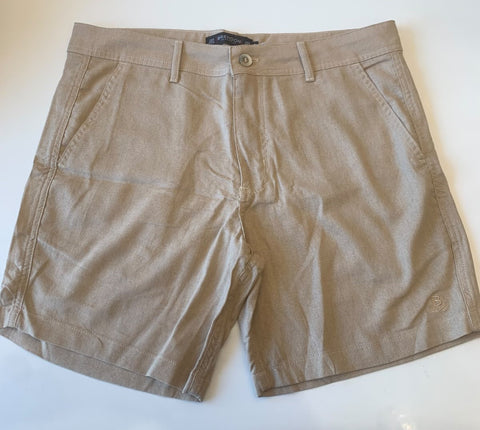 BERMUDA MAS LINHO CASUAL BRENDON KHAKI