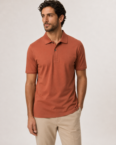 POLO MAS PIMA INTERLOCK ARAMIS ARGILA