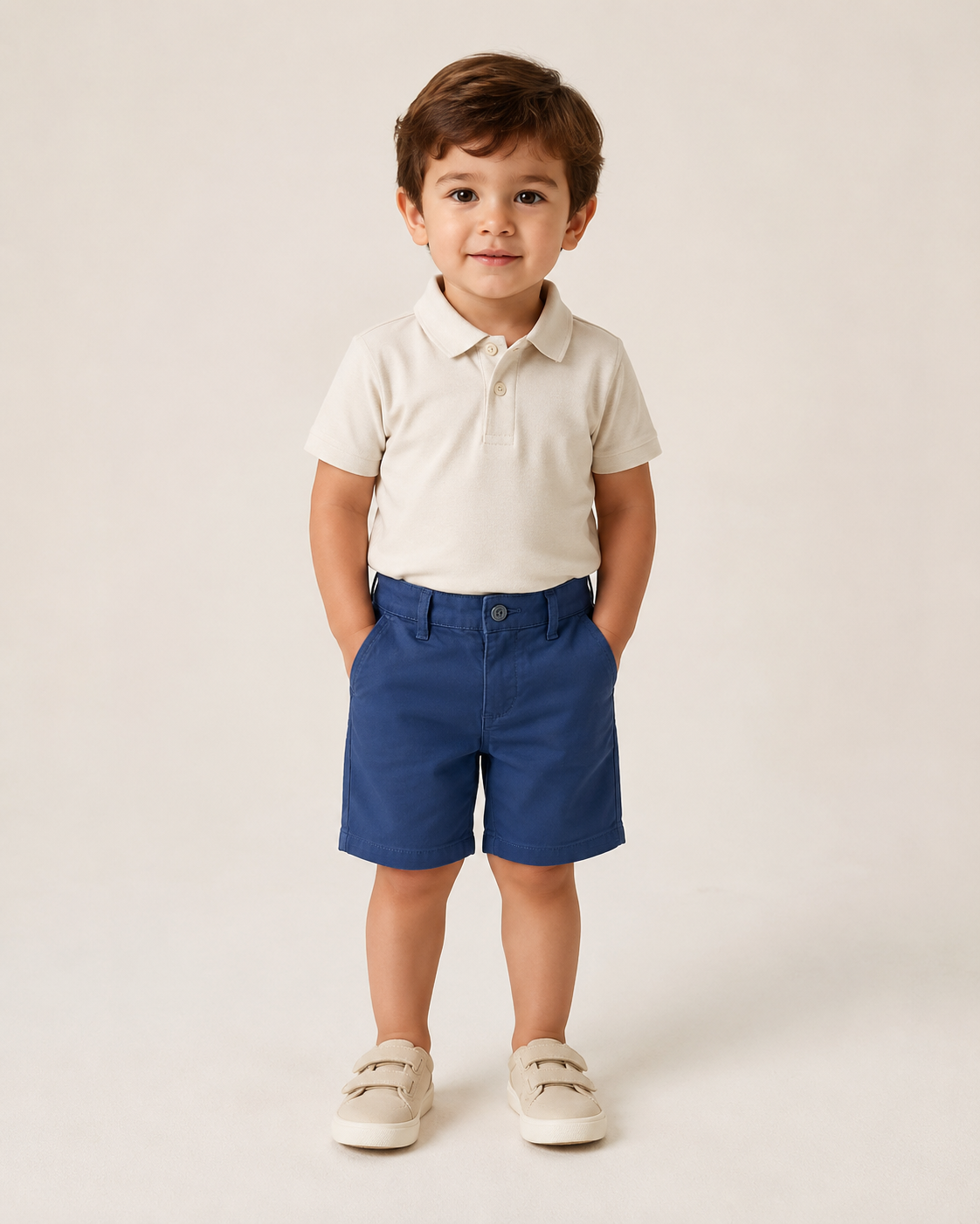 BERMUDA ARAMIS INF CHINO COLOR SARJADA MARINHO