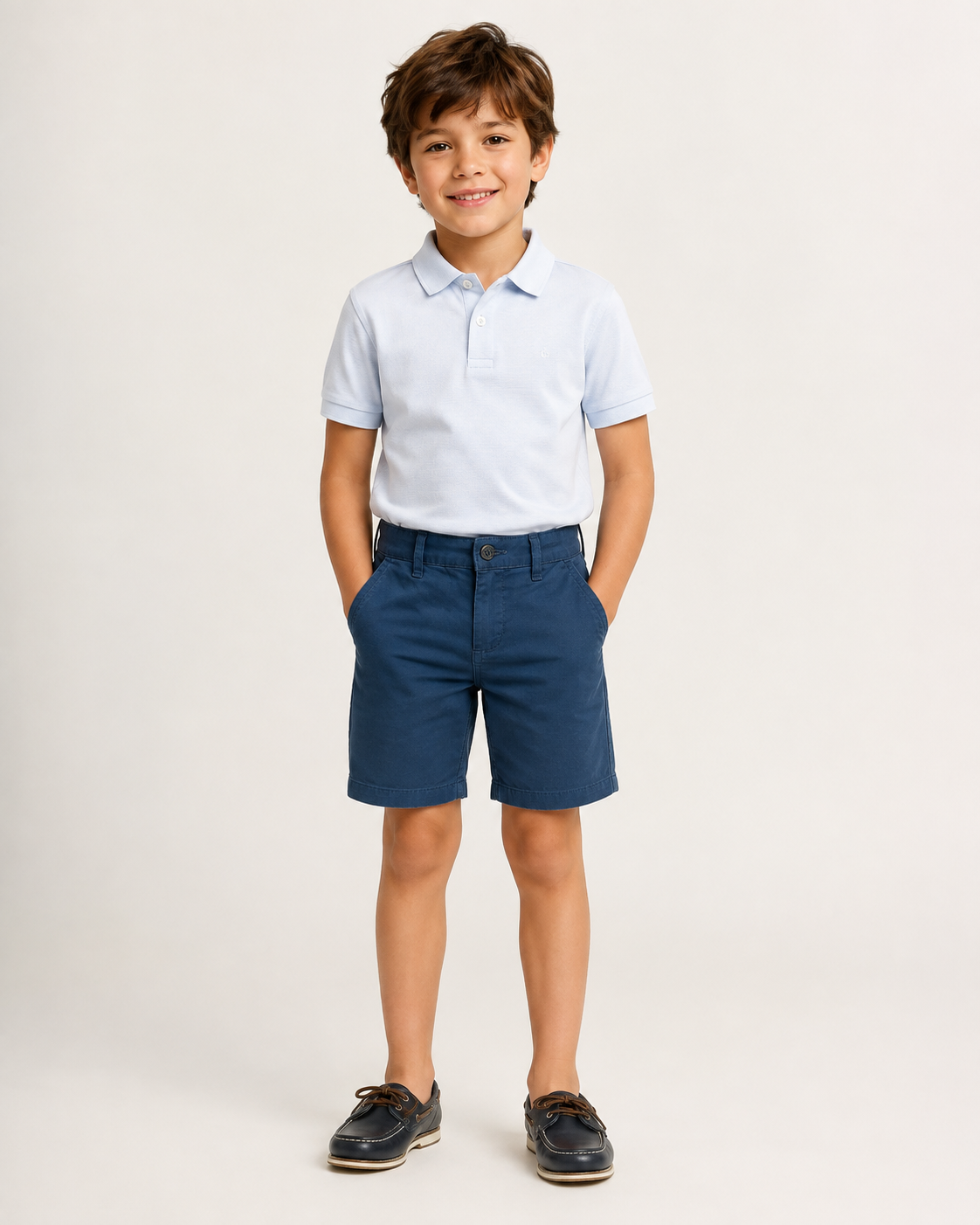 BERMUDA ARAMIS INF CHINO COLOR SARJADA MARINHO