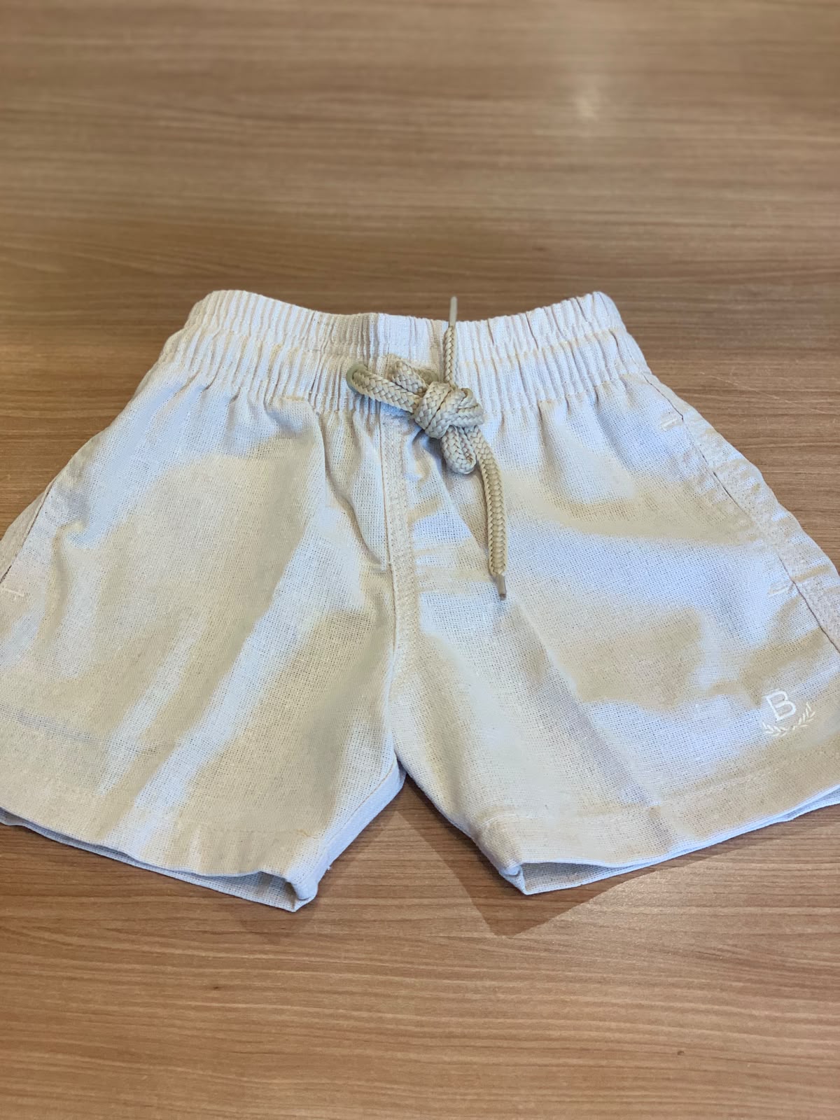 SHORT LINHO MASC KIDS LISO BRENDON OFF WHITE