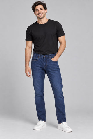 CALCA MAS JEANS SLIM INTENSE BLUE ARAMIS AZUL ESCURO