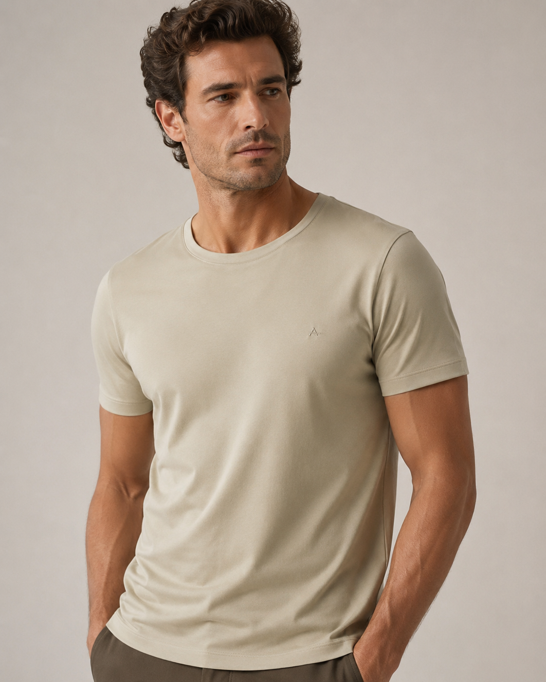 CAMISETA MAS MC LIQUID COTTON ARAMIS AMARELO CLARO