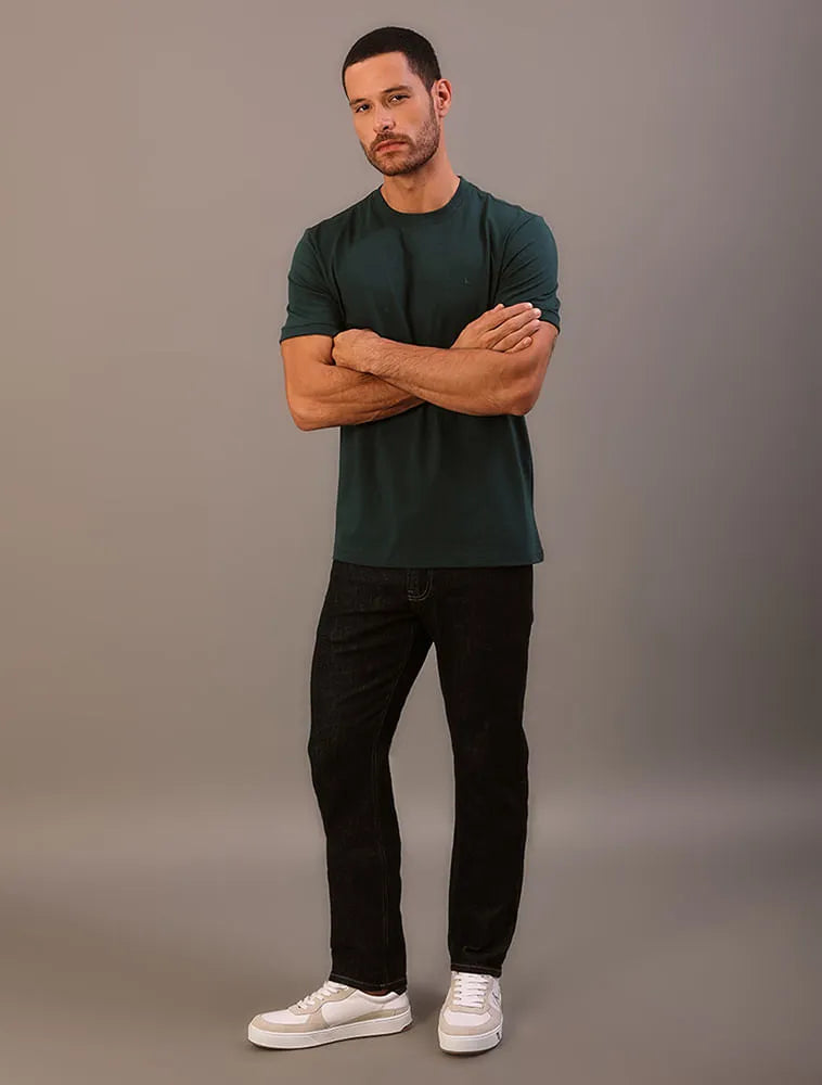 CAMISETA MC MAS CKJ MALHAO COM PUNHOS VERDE MEDIO