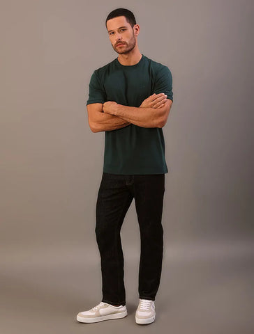 CAMISETA MC MAS CKJ MALHAO COM PUNHOS VERDE MEDIO