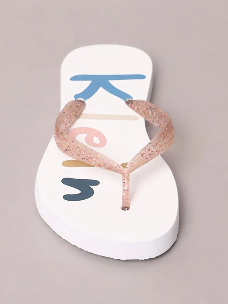 CHINELO CKJ FEM KIDS COLORFUL BRANCO