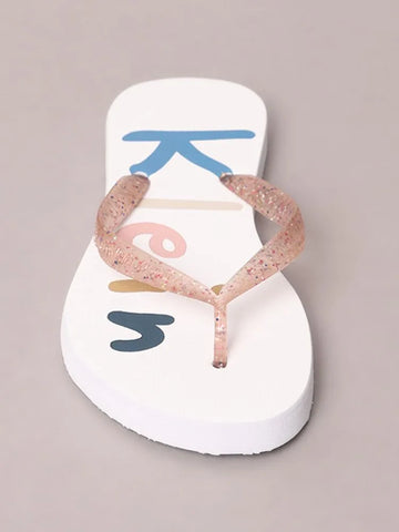 CHINELO CKJ FEM KIDS COLORFUL BRANCO