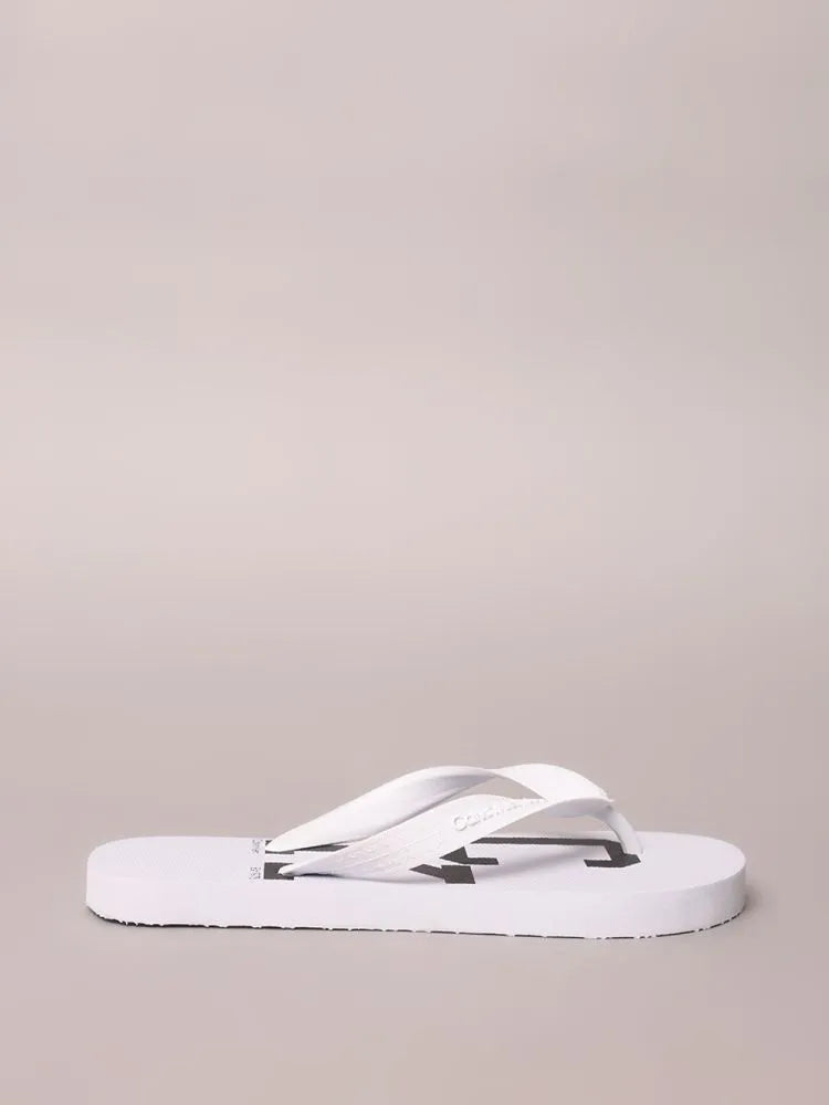 CHINELO MAS CK KIDS OVER LOGO CK COLLEGE BRANCO