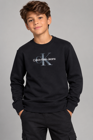 MOLETOM CKJ KIDS MAS LOGO REISSUE PRETO