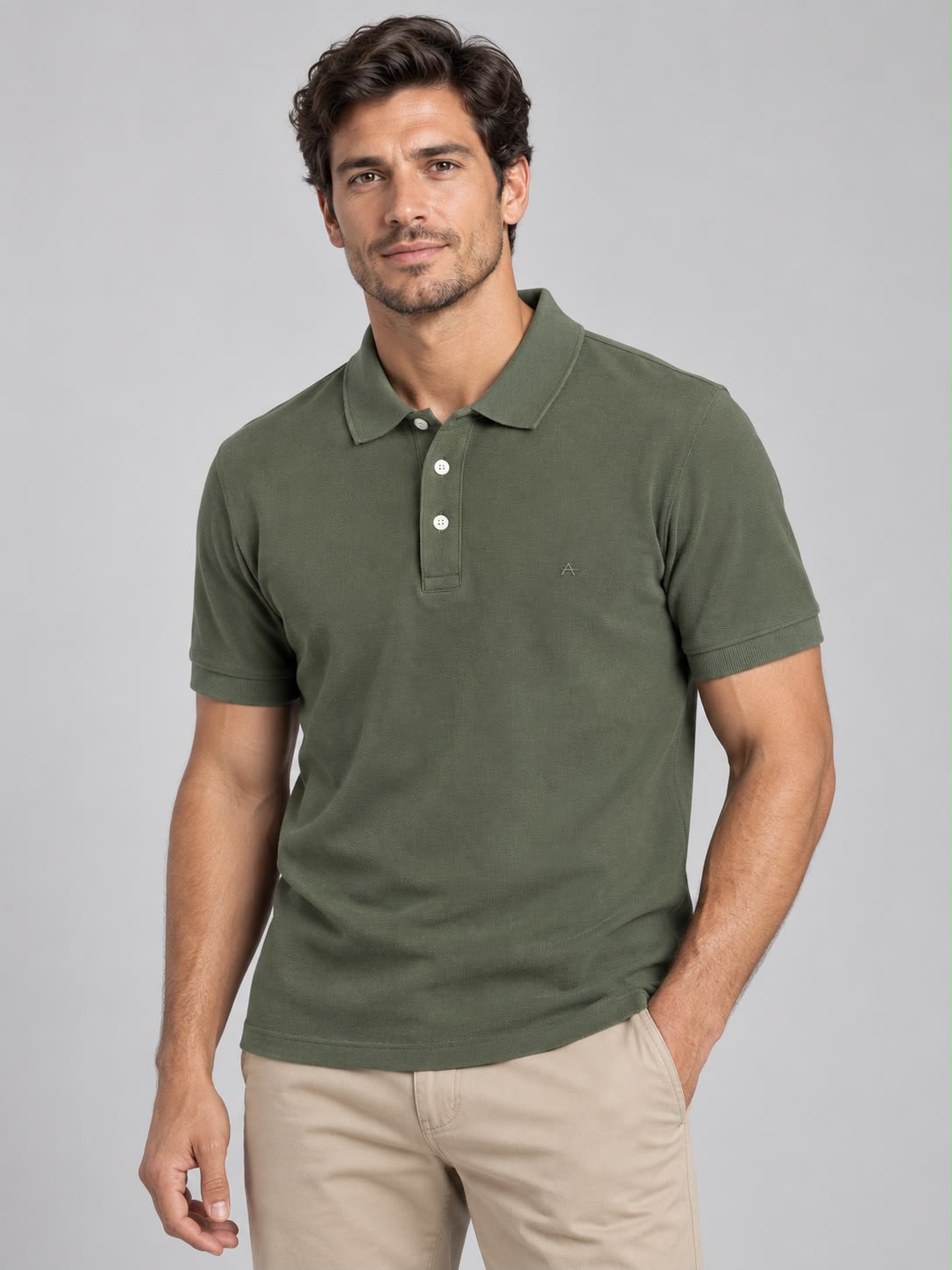 POLO MC MAS ARAMIS COTTON PIQUET BASIC MILITAR