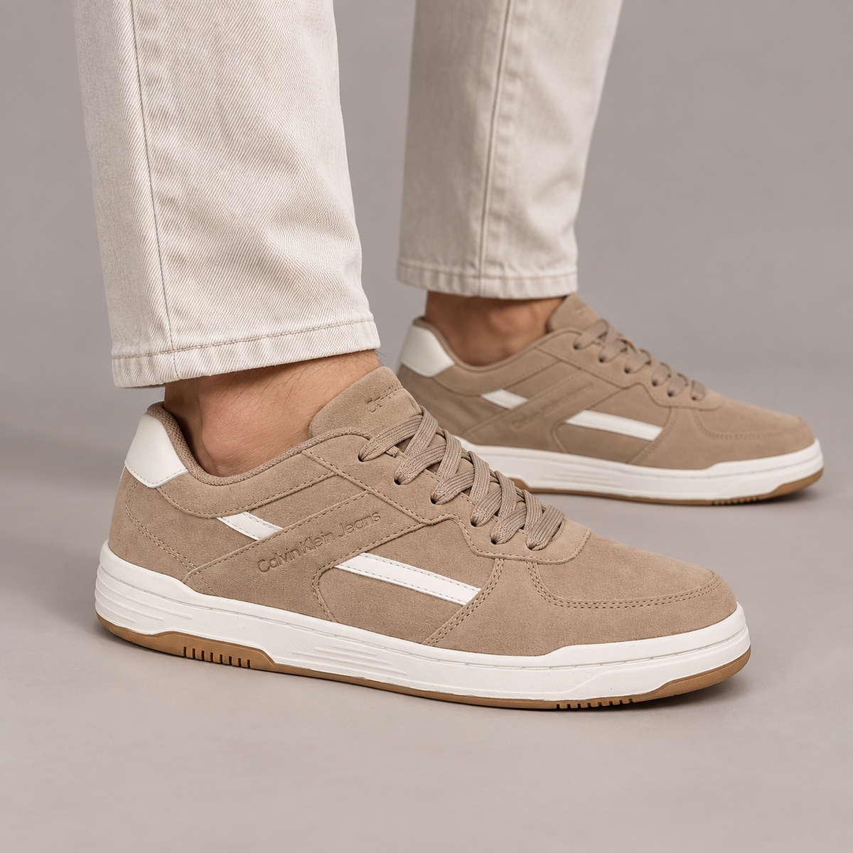 TENIS CKJ MAS COURT CAMURCA LAYERS CAQUI MEDIO