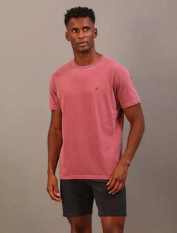 CAMISETA CKJ MAS MC LOGO MONOGRAM BORDO