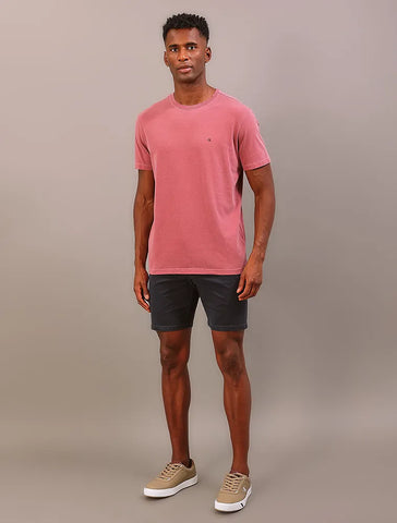 CAMISETA CKJ MAS MC LOGO MONOGRAM BORDO