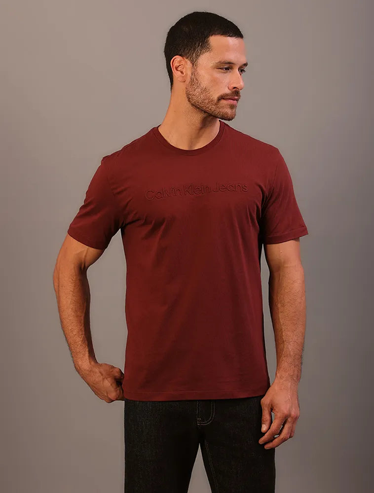 CAMISETA MC MAS CKJ BORDO