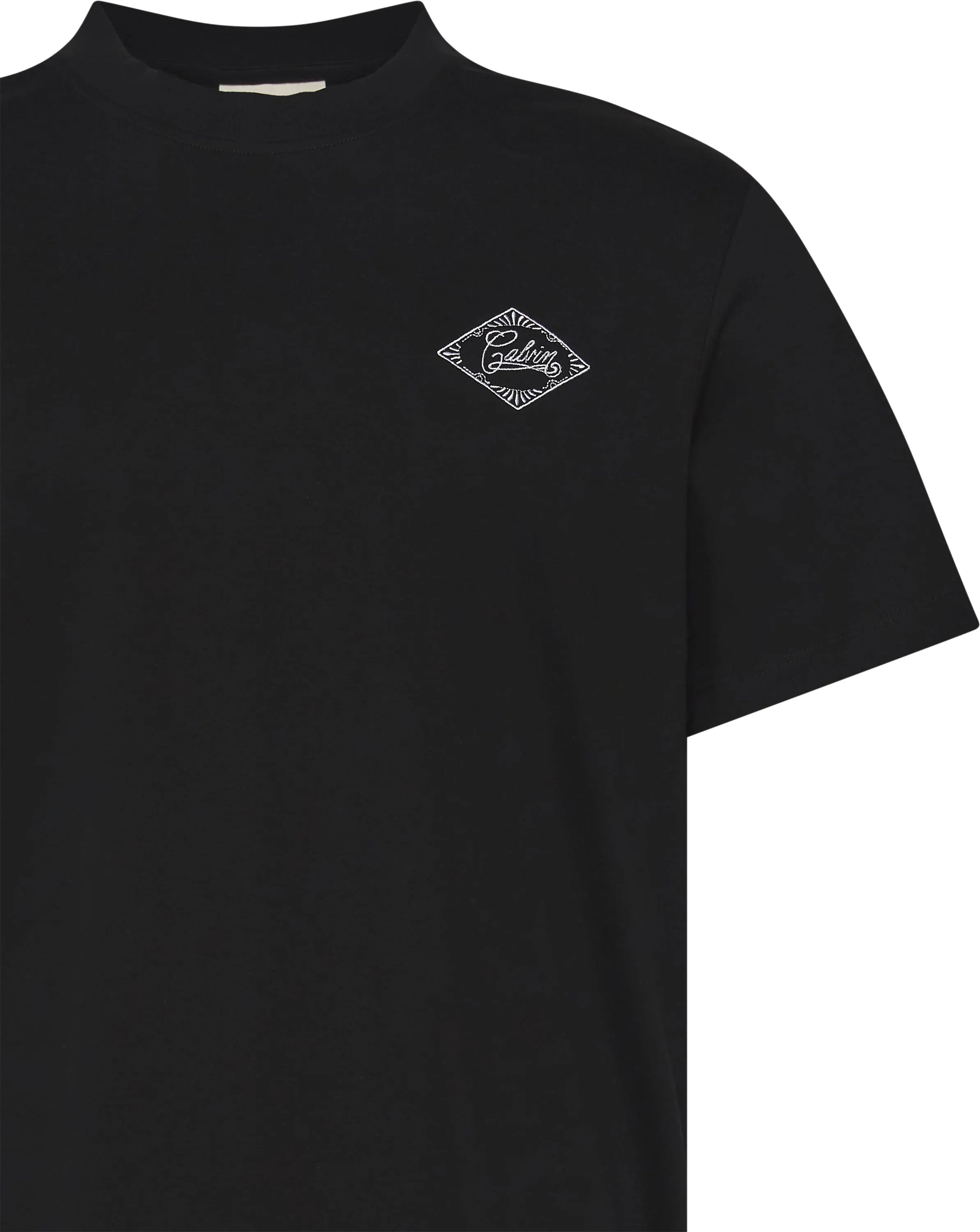 CAMISETA MC MAS CKJ CALVIN BORDADO PRETO