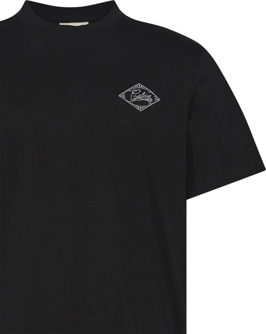 CAMISETA MC MAS CKJ CALVIN BORDADO PRETO