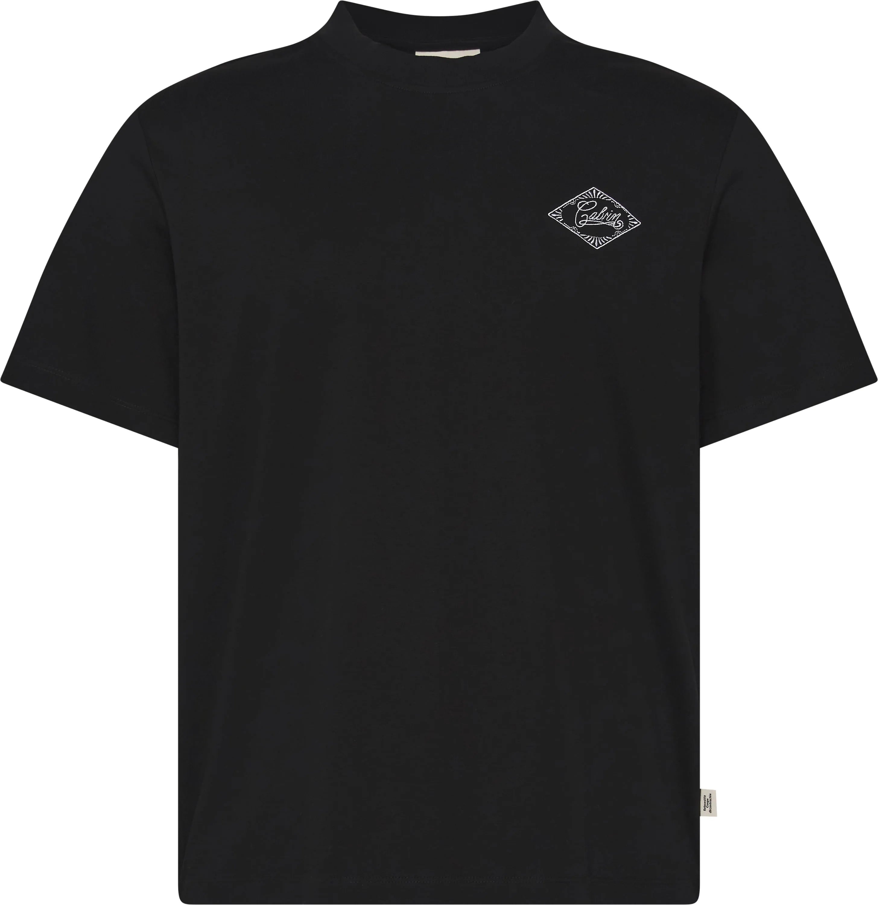 CAMISETA MC MAS CKJ CALVIN BORDADO PRETO