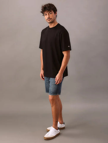 CAMISETA MC CKJ MAS OVERSIZED CK MANGA PRETO