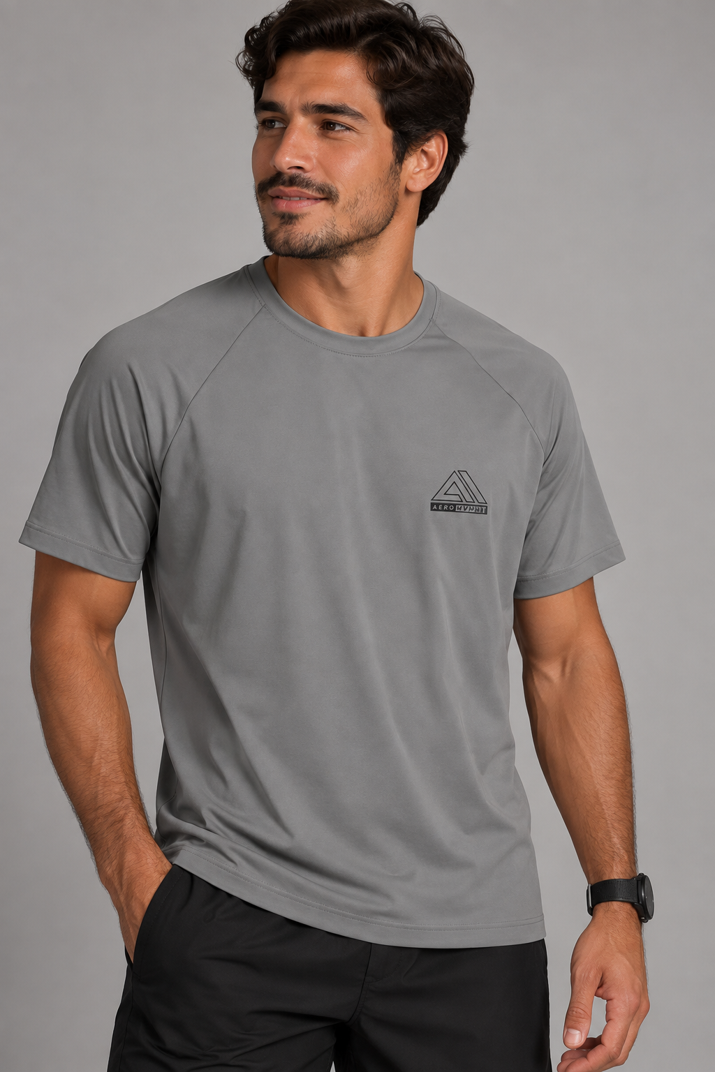 CAMISETA MAS MC MVMNT AEROPOSTALE CINZA