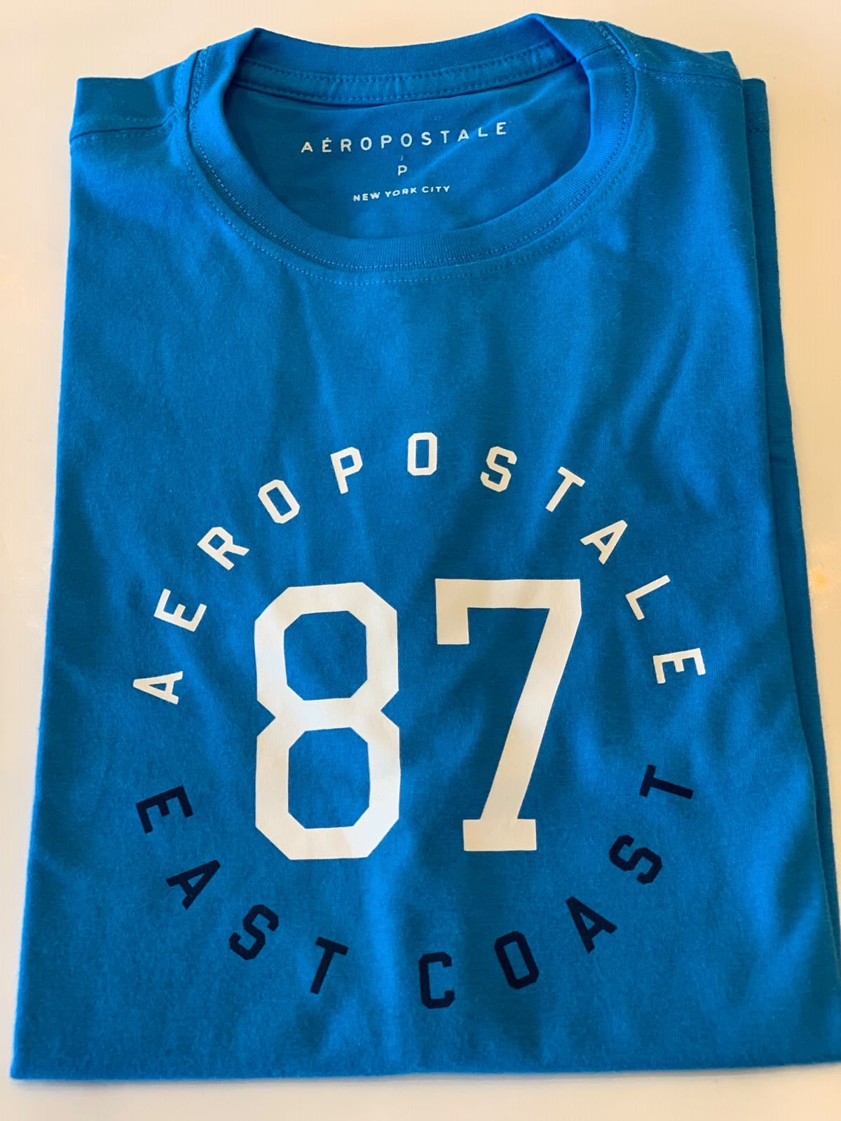 CAMISETA MAS MC SILKADA AEROPOSTALE AZUL