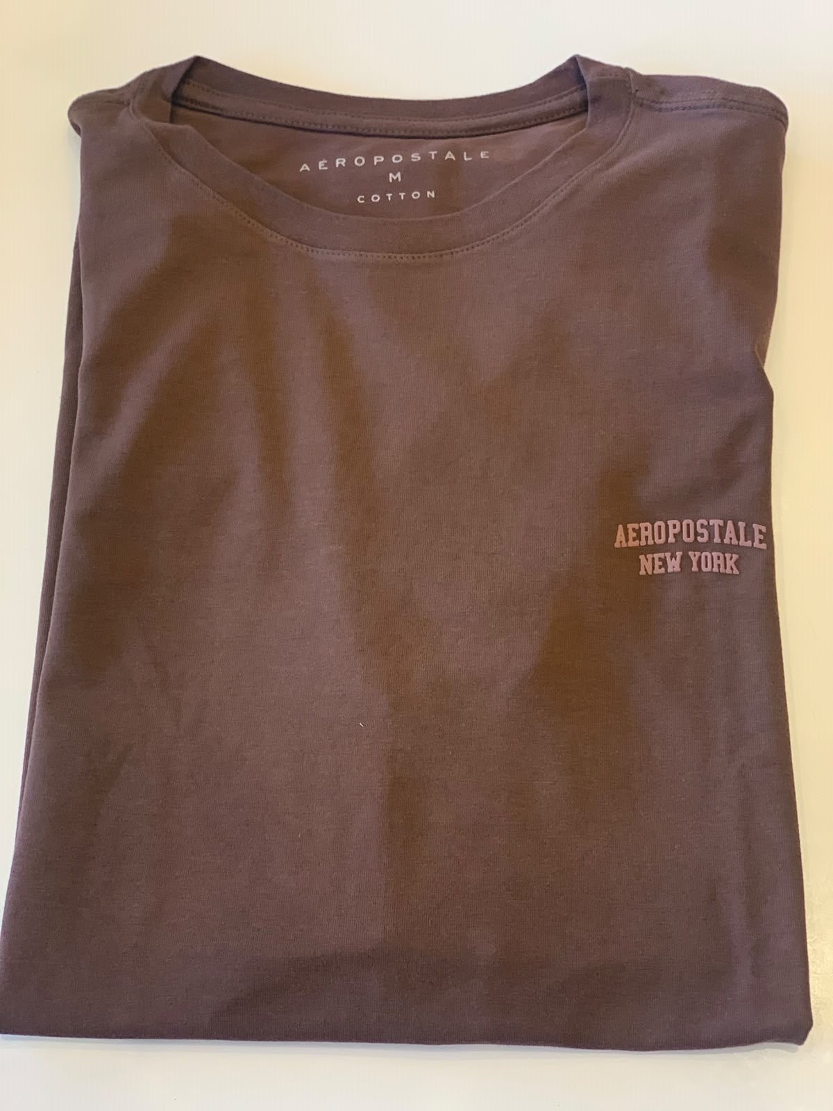 CAMISETA MAS MC COTTON AEROPOSTALE MARROM