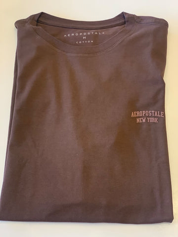 CAMISETA MAS MC COTTON AEROPOSTALE MARROM