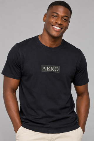 CAMISETA MAS MC AEROPOSTALE PRETO